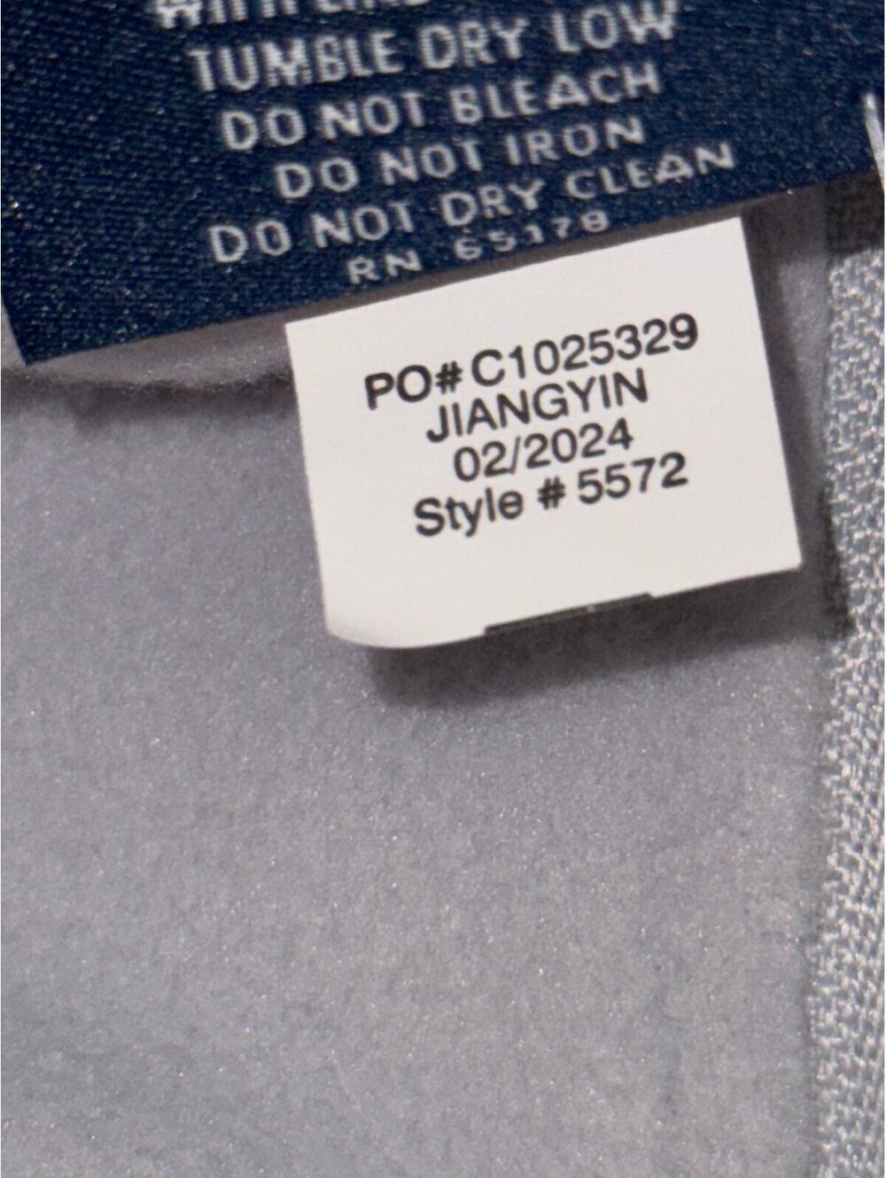 Charles River Apparel Compass Fleece Pullover Quarter Zip Ice Grey Medium NWT So - Picture 4 of 4